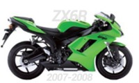 2007-2008 Kawasaki ZX6R Carenado