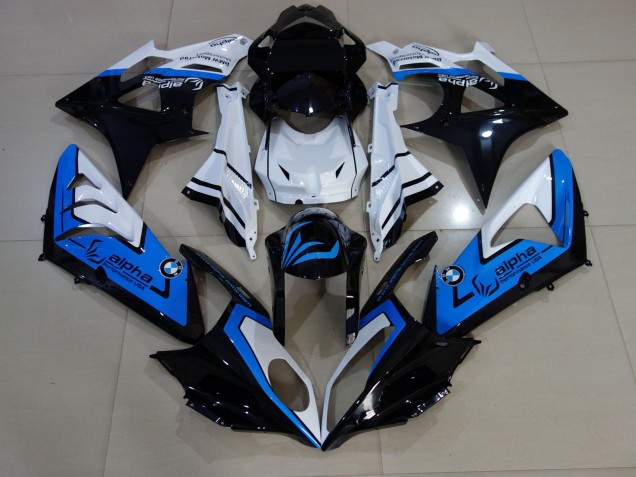 Alien Azul & Blanco 2009-2014 BMW S1000RR Carenados Moto