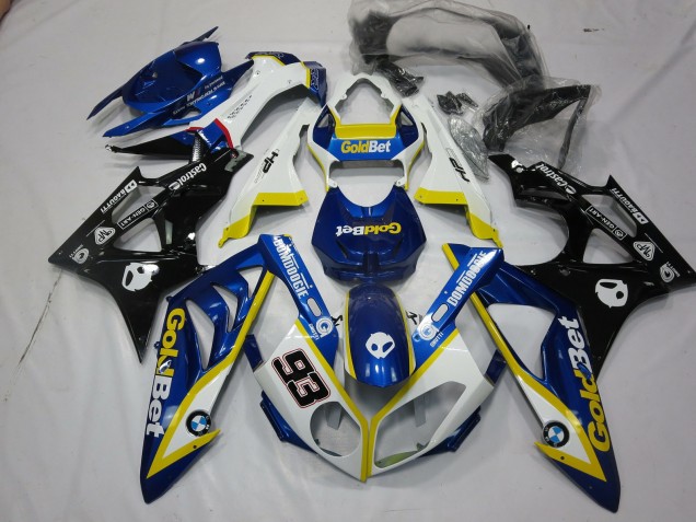 Alien Azul & Blanco 2009-2014 BMW S1000RR Carenados Moto