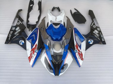 Alien Azul & Blanco 2009-2014 BMW S1000RR Carenados Moto