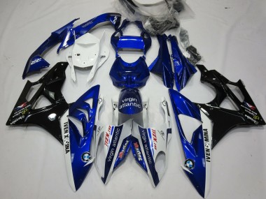 Alienígena Azul & Blanco 2009-2014 BMW S1000RR Carenados Moto