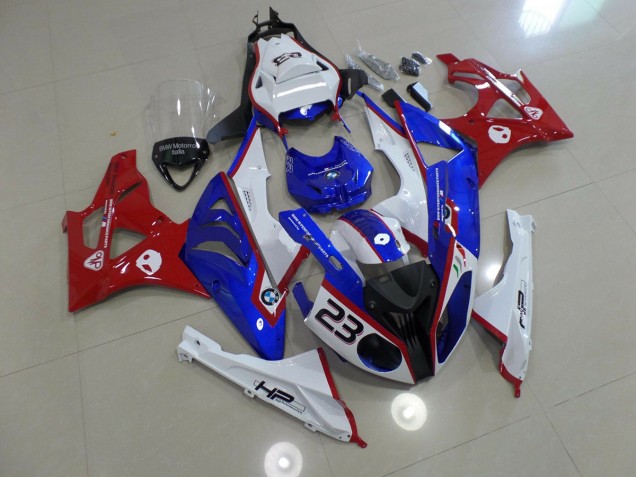 Alienígena Azul & Blanco 2009-2014 BMW S1000RR Carenados Moto