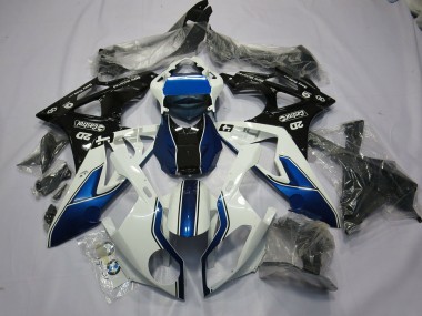 Alienígena Azul & Blanco 2009-2014 BMW S1000RR Carenados Moto