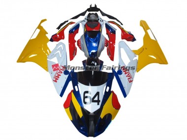 Alienígena Azul & Blanco 2009-2014 BMW S1000RR Carenados Moto