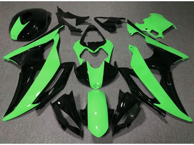 Alta Visibilidad Verde 2008-2016 Yamaha R6 Carenados Moto