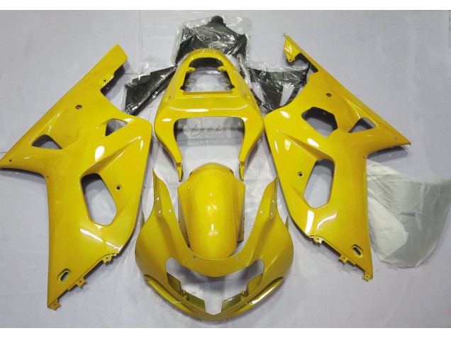 Amarillo Brillante 2001-2003 Suzuki GSXR 600-750 Carenados Moto