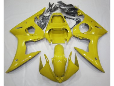 Amarillo Brillante 2003-2004 Yamaha R6 Carenados Moto