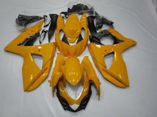 Amarillo Brillante 2009-2016 Suzuki GSXR 1000 Carenados Moto