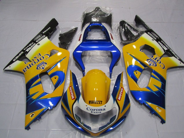 Amarillo Corona 2001-2003 Suzuki GSXR 600-750 Carenados Moto