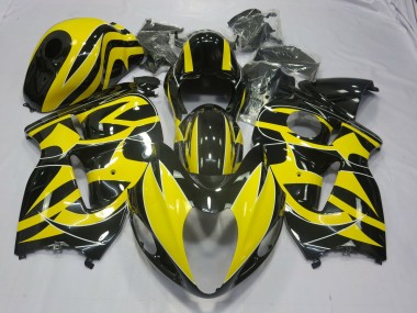 Amarillo & Negro 1997-2007 Suzuki GSXR 1300 Carenados Moto