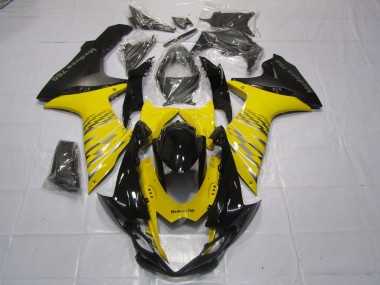 Amarillo Negro Mate 2011-2024 Suzuki GSXR 600-750 Carenados Moto