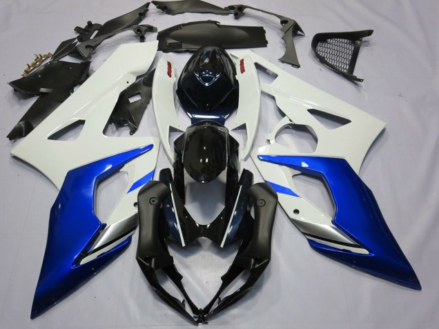 Azul & Blanco 2005-2006 Suzuki GSXR 1000 Carenados Moto