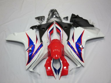 Azul Blanco Rojo HRC 2011-2012 Honda CBR600F Carenados Moto