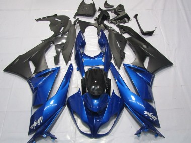 Azul Brillante 2009-2012 Kawasaki ZX6R Carenados Moto