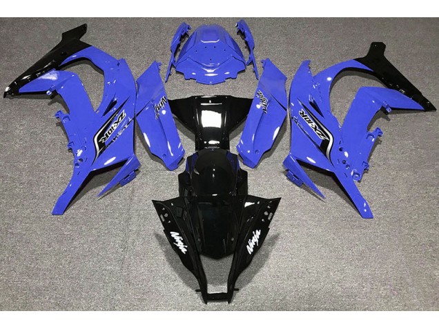 Azul Brillante & Logotipos 2011-2015 Kawasaki ZX10R Carenados Moto