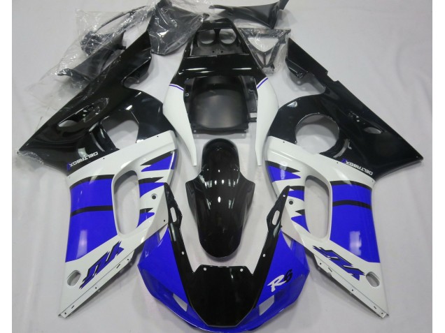 Azul Brillante & Negro 1998-2002 Yamaha R6 Carenados Moto