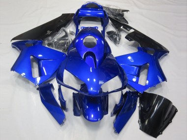 Azul Brillante & Negro 2003-2004 Honda CBR600RR Carenados Moto