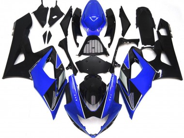 Azul Brillante & Negro 2005-2006 Suzuki GSXR 1000 Carenados Moto