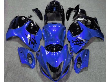 Azul Brillante & Negro 2008-2020 Suzuki GSXR 1300 Carenados Moto