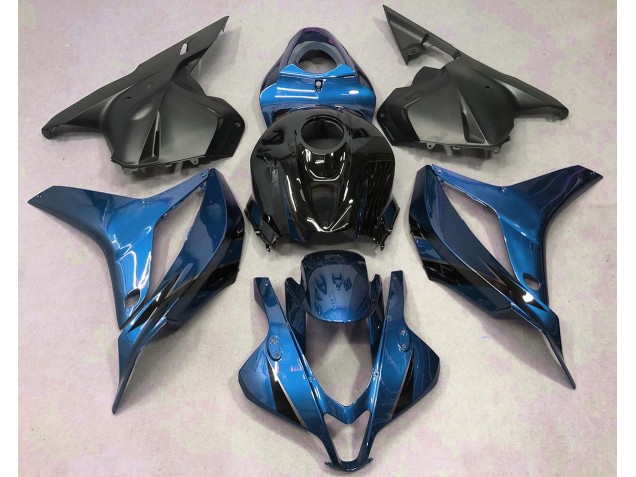 Azul Claro Con Negro 2009-2012 Honda CBR600RR Carenados Moto