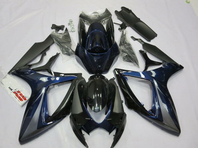 Azul & Gris 2006-2007 Suzuki GSXR 600-750 Carenados Moto