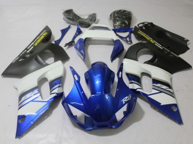 Azul & Mate 1998-2002 Yamaha R6 Carenados Moto