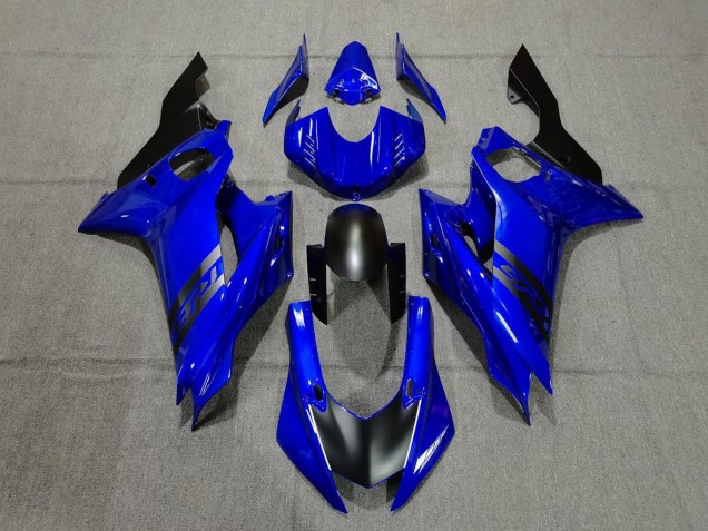 Azul & Negro 2017-2021 Yamaha R6 Carenados Moto