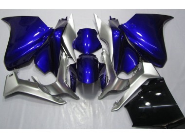 Azul Profundo & Plata 2010-2013 Honda VFR1200 Carenados Moto