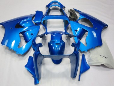 Azul Vibrante 2000-2002 Kawasaki ZX6R Carenados Moto