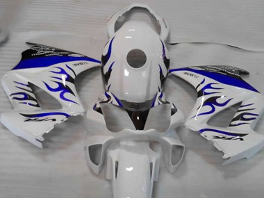 Blanco Azul Llama 2002-2012 Honda VFR800 Carenados Moto