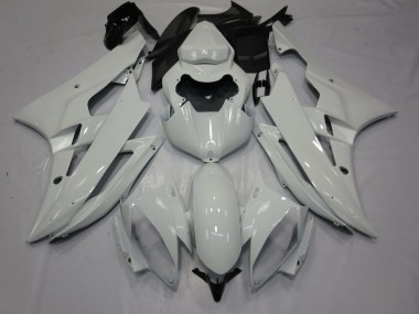 Blanco Brillo 2006-2007 Yamaha R6 Carenados Moto