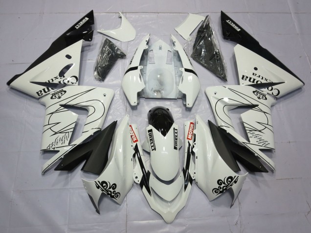 Blanco Corona 2004-2005 Kawasaki ZX10R Carenados Moto