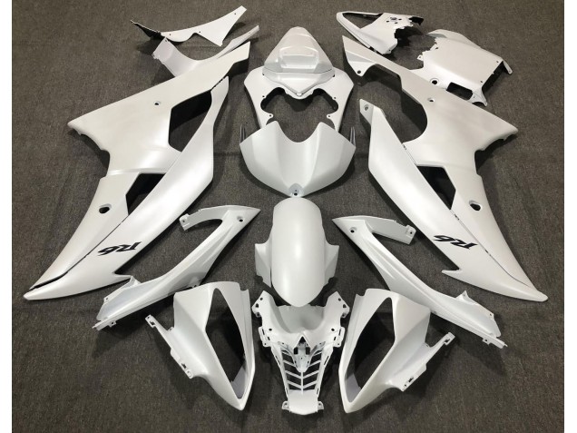 Blanco Mate 2008-2016 Yamaha R6 Carenados Moto