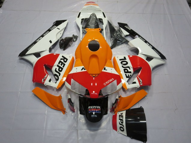 Blanco Naranja Repsol 2003-2004 Honda CBR600RR Carenados Moto