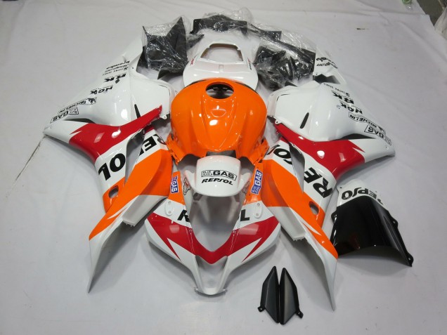 Blanco Naranja Repsol 2009-2012 Honda CBR600RR Carenados Moto