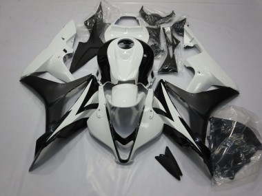 Blanco & Negro Limpio 2007-2008 Honda CBR600RR Carenados Moto