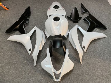 Blanco & Negro Limpios 2007-2008 Honda CBR600RR Carenados Moto