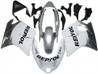 Blanco Plata Repsol 1996-2007 Honda CBR1100XX Carenados Moto