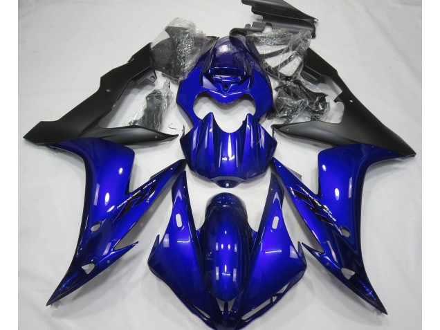 Brillante Azul & Negro 2004-2006 Yamaha R1 Carenados Moto