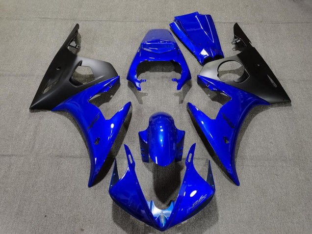 Brillante Azul & Negro 2005 Yamaha R6 Carenados Moto