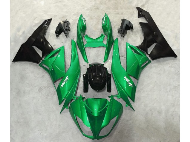 Brillo Verde Vibrante 2009-2012 Kawasaki ZX6R Carenados Moto