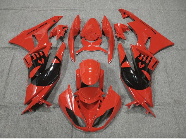 Castigador Rojo 2009-2012 Kawasaki ZX6R Carenados Moto