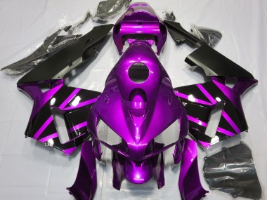 Diseño Morado & Negro Brillante 2005-2006 Honda CBR600RR Carenados Moto