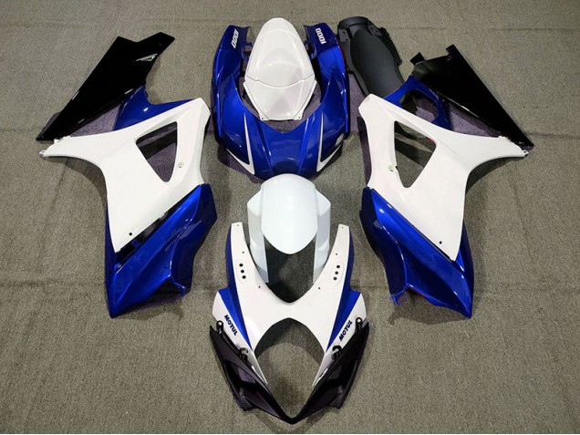 Diseño Personalizado Azul 2007-2008 Suzuki GSXR 1000 Carenados Moto