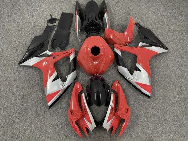 Diseño Rojo 2006-2007 Suzuki GSXR 600-750 Carenados Moto