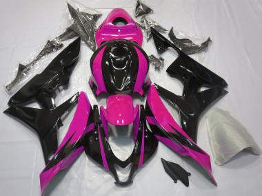 Diseño Rosa & Negro OEM 2007-2008 Honda CBR600RR Carenados Moto