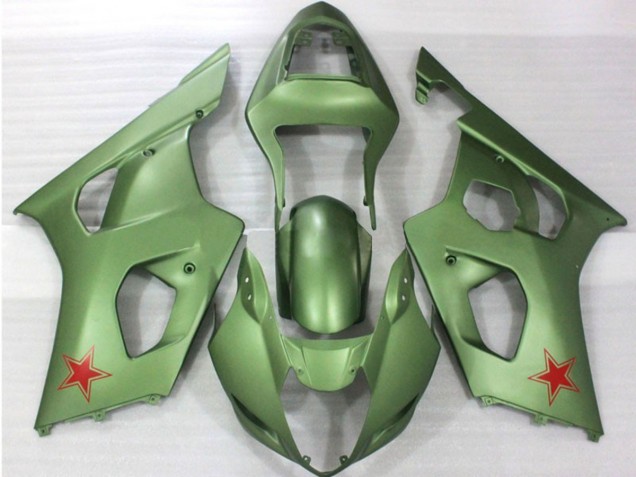 Ejercito Verde 2003-2004 Suzuki GSXR 1000 Carenados Moto