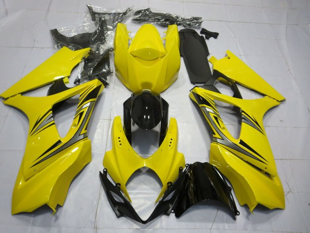 Estilo Amarillo OEM 2007-2008 Suzuki GSXR 1000 Carenados Moto