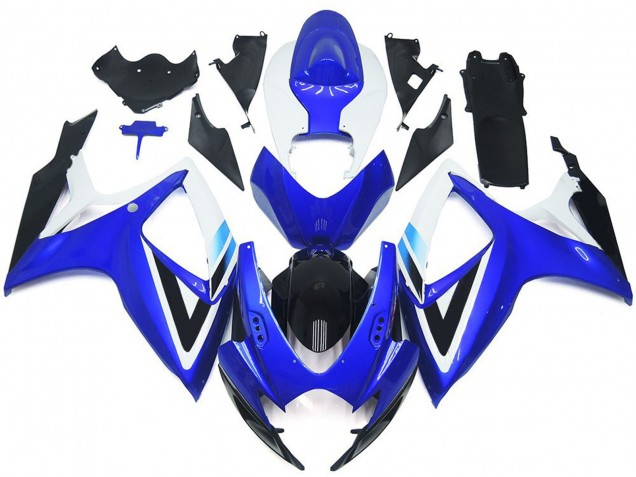 Estilo Azul Intenso & Azul Claro OEM 2006-2007 Suzuki GSXR 600-750 Carenados Moto