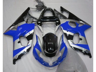 Estilo Azul Plateado OEM 2000-2002 Suzuki GSXR 1000 Carenados Moto